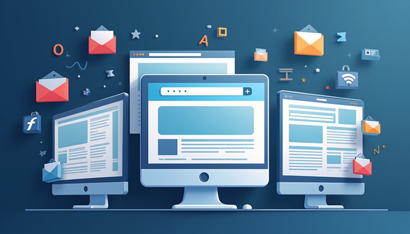 Ilustrație cu procesul de creare site web și colaborare pentru un design reușit